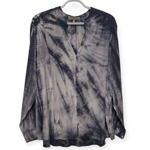 EUC Side Stitch Tie Dye Blouse